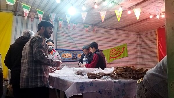 گذری بر موکب های پذیرایی مهدیه در شب میلاد حضرت مهدی (ع)