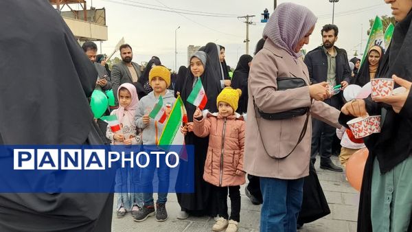 جشن بهار انقلاب در راهپیمایی ۲۲ بهمن در تفت
