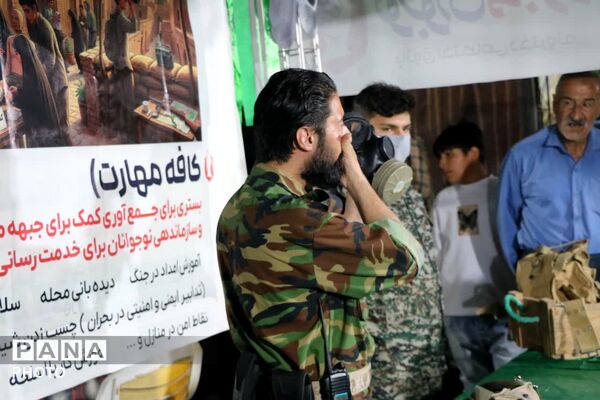  موکب نوجوانان مبارز در بلوار شهید قرنی مشهد