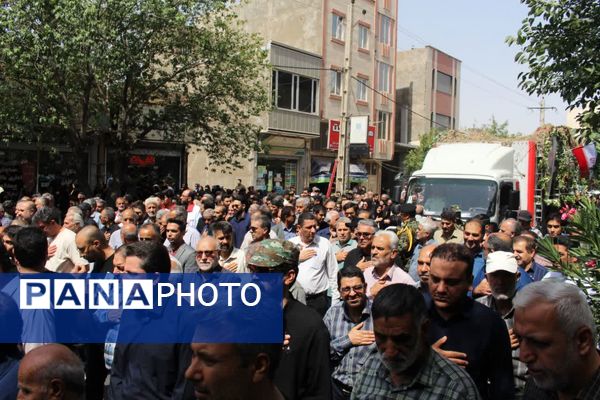 وداع باشکوه مردم دو استان با پیکر شهیدان اقتدار