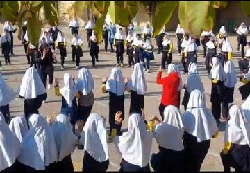 هفته تربیت بدنی در مدرسه مهرعلی نادیپور شهرستان بروجن