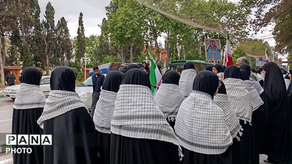 رژه اقتدار دختران معصومی در گرگان