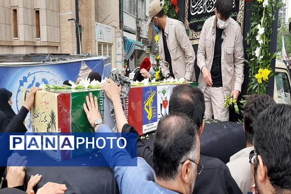 تشیع پیکر شهید مجید شخصی در مشهد