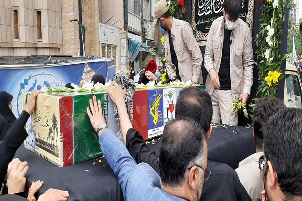 تشیع پیکر شهید مجید شخصی در مشهد