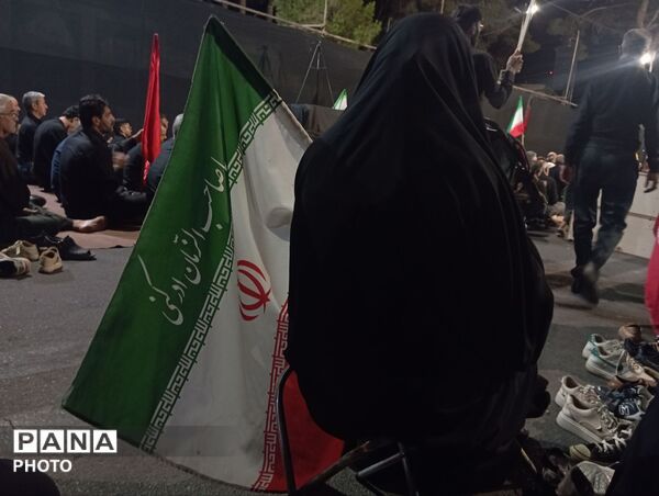عزاداری گسترده در خیابان خرمشهر کاشمر همزمان با اجتماعات شبانه