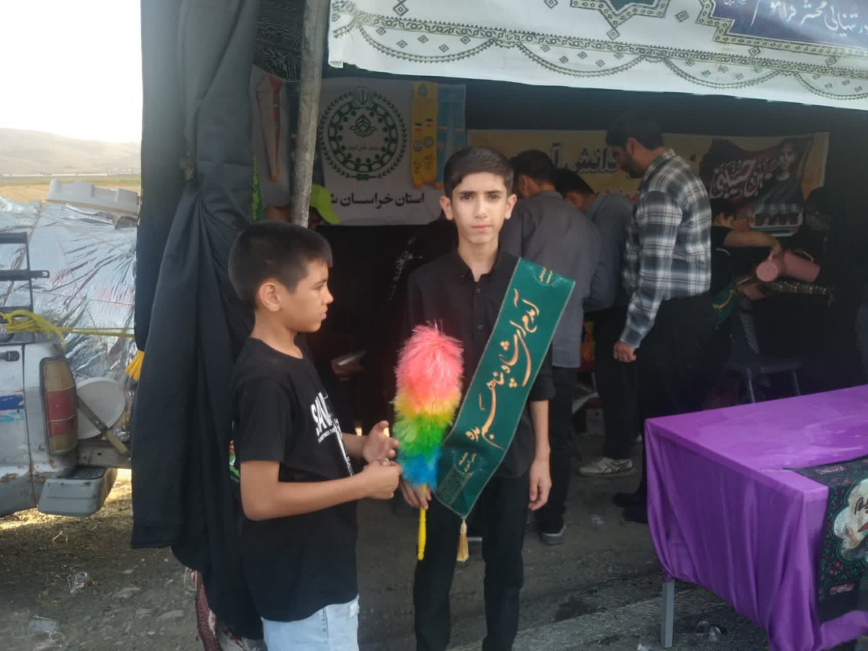 برپایی موکب نهادهای اداره آموزش و پرورش در شیروان