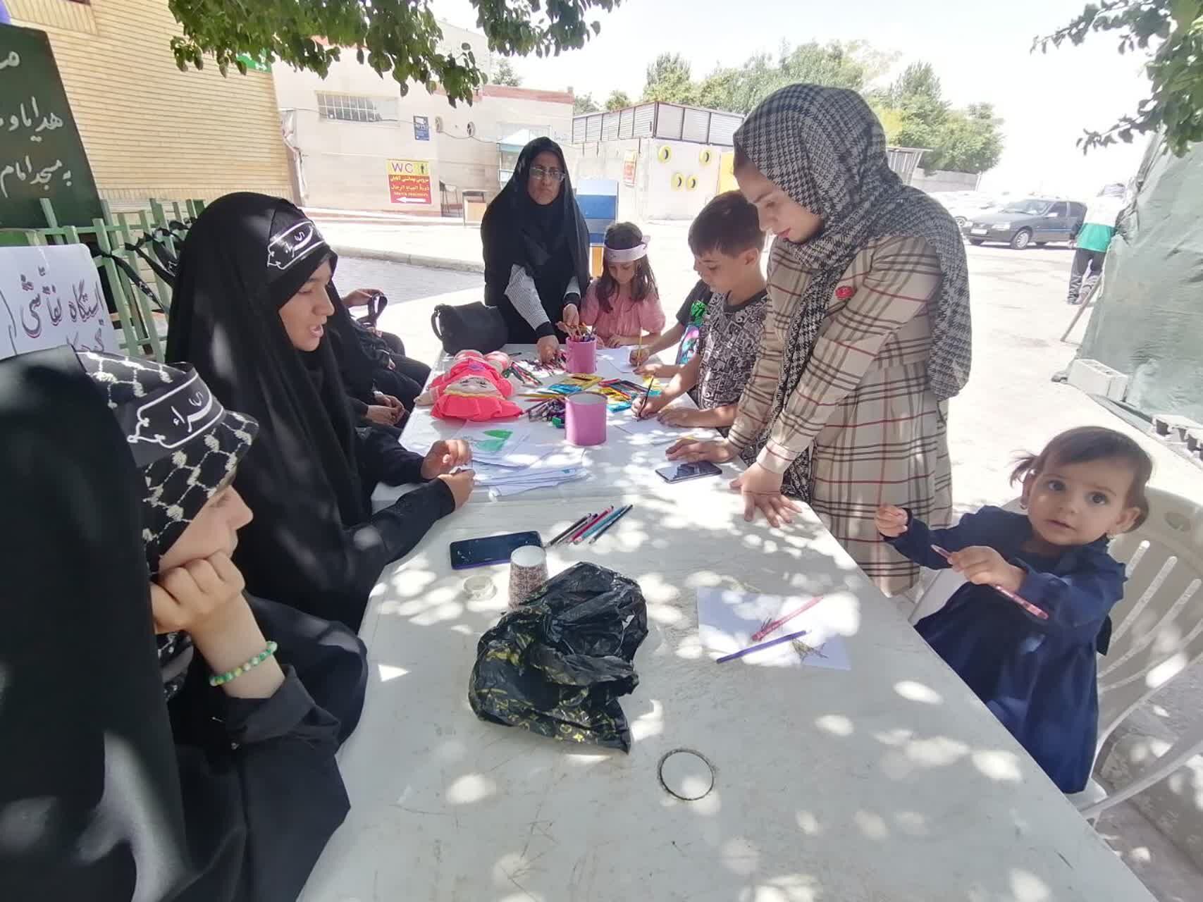 برپایی موکب عاشورایی اربعین حسینی در شیروان