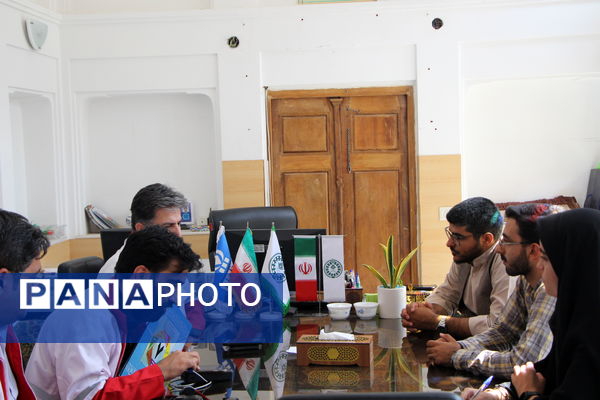 بازدید مدیرعامل جمعیت هلال‌احمر یزد از دفتر خبرگزاری پانا استان یزد