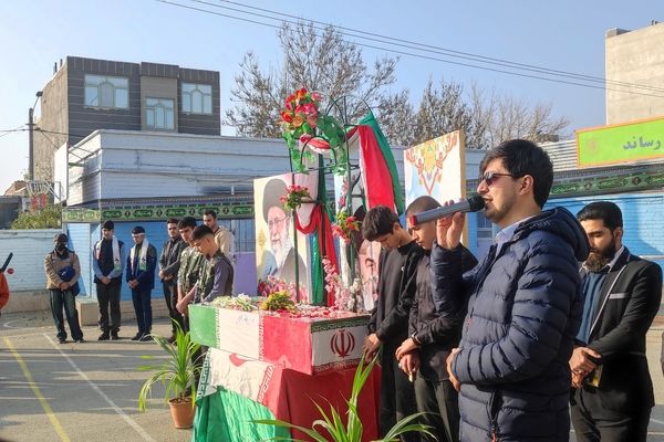 مدرسه فرزانگان شهرستان شیروان، میزبان شهدای گمنام