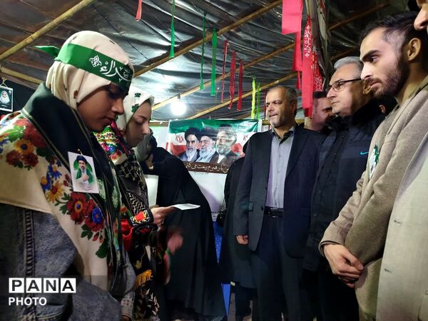 زنگ بیعت دانش‌آموزان علی آباد کتول