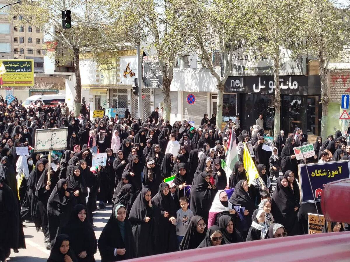 مراسم راهپیمایی روز قدس در شهرستان کاشمر با حضور پررنگ مردم برگزار شد