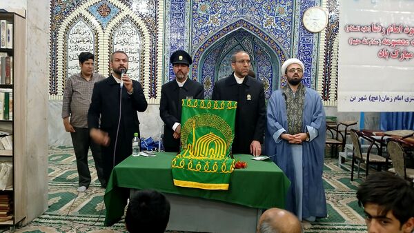 استقبال از خادمین حرم علی بن موسی الرضا در بن 