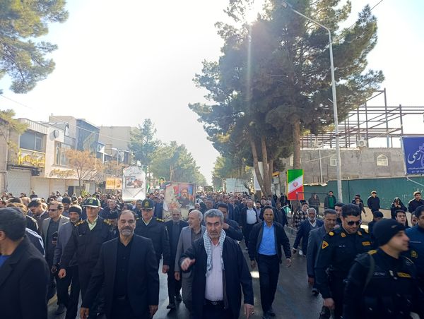 راهپیمایی در محکومیت تروریست های مسلح در تربت حیدریه