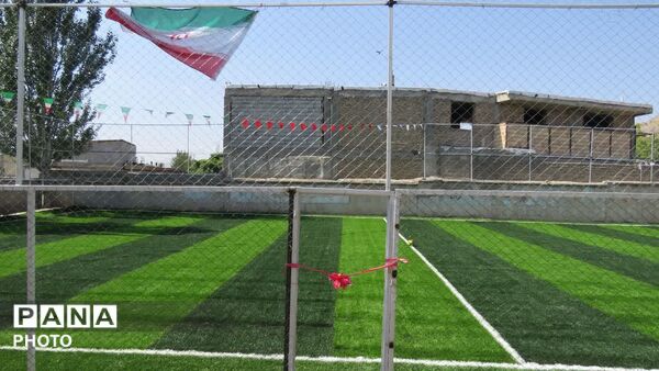 افتتاح دو پروژه ورزشی در مدارس شهر خواجه به مناسبت هفته دولت