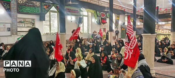تجدید میثاق دانش‌آموزان شهر جعفریه با آرمان‌های رهبر شهید