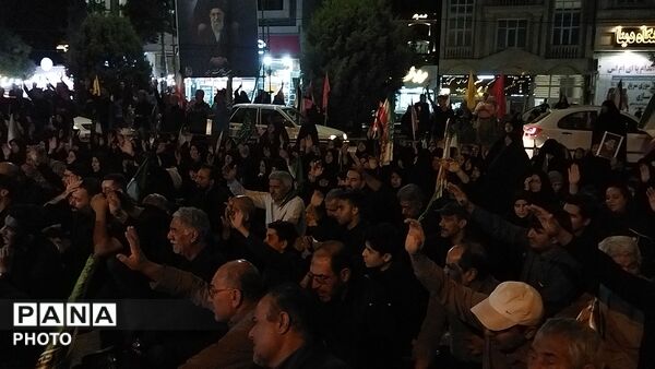 مراسم شب دوم محرم در بلوار فضل نیشابور-۱