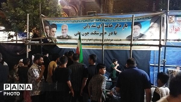موکب شهدای روستای آهوان در صد و ششمین شب از اجتماعات مردمی 