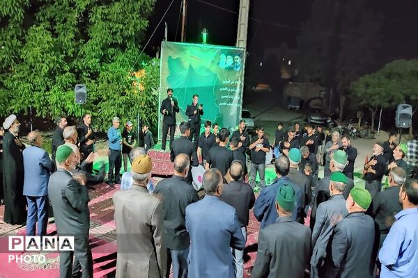 مراسم عزاداری ششمین شب از ماه محرم الحرام در حسینیه شهدای شهر بار