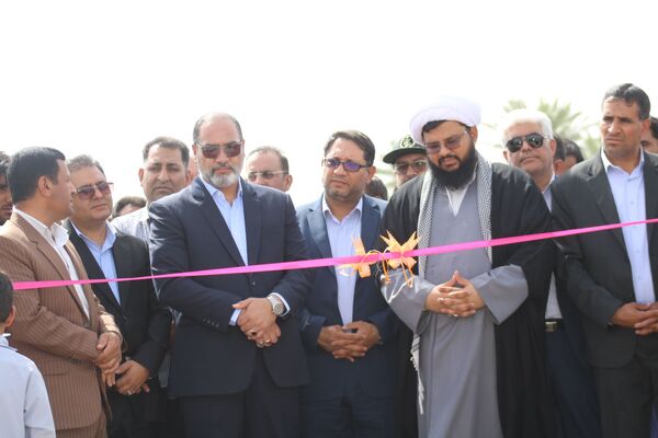 افتتاح زمین چمن روستای محمد آباد چاه ملک 