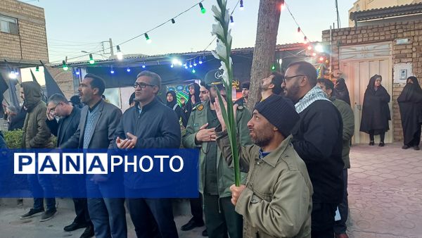 بدرقه شهدای گمنام در شهرستان کوهپایه 