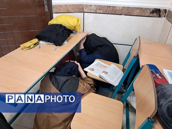 مانور زلزله در مدارس ناحیه1 زنجان