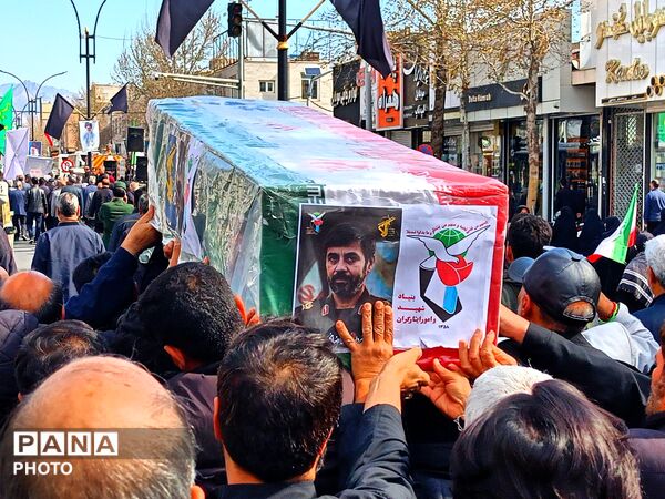 تشیع پیکر مطهر سردار شهید غلامرضا محمد زاده