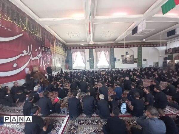 عزاداری واقامه نماز ظهر تاسوعای حسینی در مسجد غریب فدافن