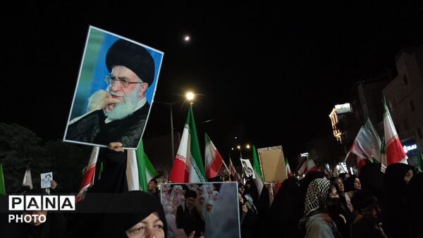 اجتماع مردمی در بیست و پنجمین شب از مراسمات بلوار فضل نیشابور 