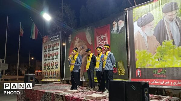 تجلیل از دانش آموز خبرنگار پانا در تجمعات شبانه شهرستان خوسف