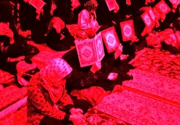 حضور باشکوه اهالی روستای نقاب خلیل آباد در مراسم احیاء شب نوزدهم