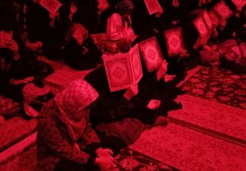 حضور باشکوه اهالی روستای نقاب خلیل آباد در مراسم احیاء شب نوزدهم