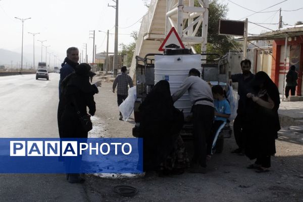 آیین پیاده‌روی جاماندگان اربعین در گچساران 