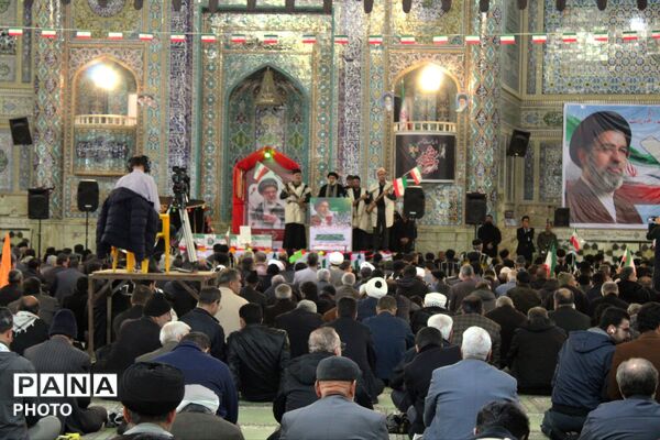 ‌حضور قوم بختیاری در تشییع شهید سجاد نادری
