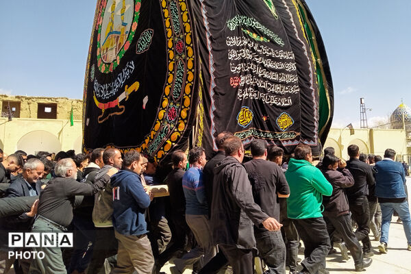 نخل‌برداری بنادکوک‌دیزه در سوگ امام علی (ع)