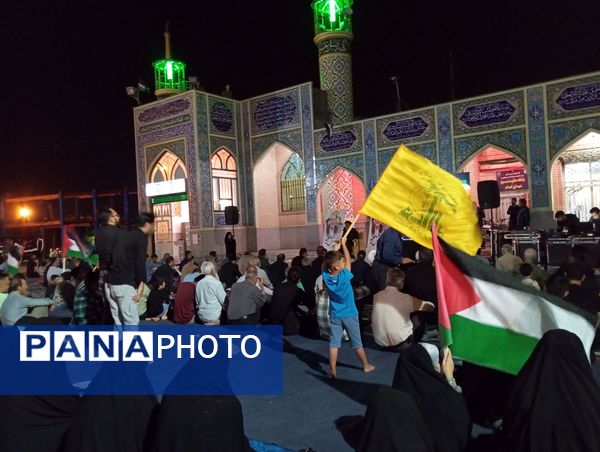 اجتماع بزرگ مردم ولایت‌مدار نیشابور در محکومیت ترور شهید قدس اسماعیل هنیه 