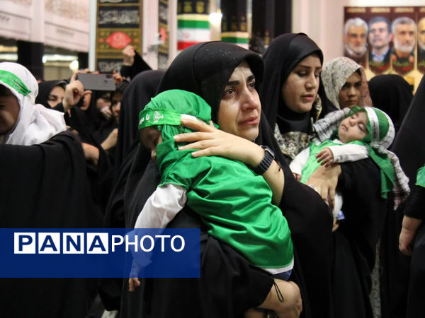 گهواره‌های عاشورایی و لالایی مادران همنوا با کودکان شهید