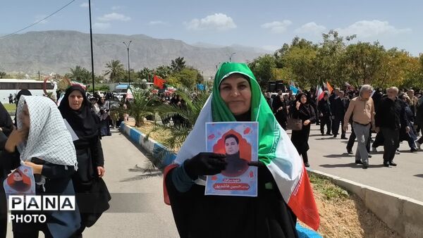 تشییع شهید والامقام حسین هاشم‌پور  در گچساران