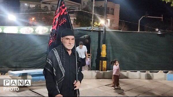 شور حسینی در شب تاسوعا؛ الشتر یکپارچه سیاه‌پوش شد