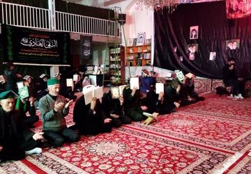 مراسم احیاء و عزاداری شب دوم قدر در مسجد جامع شهر بار نیشابور  