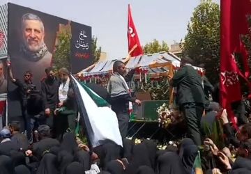 شکوه مراسم تشییع سردار شهید محمدسعید ایزدی در قم