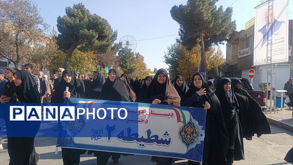 راهپیمایی مردم نیشابور و اعلام حمایت خود از مردم مظلوم عزه و لبنان 