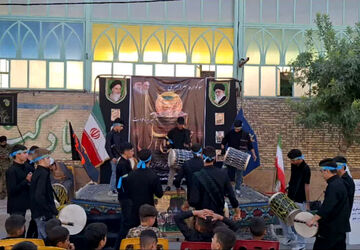سوگواری نوجوانان ایزدخواست به یاد قاسم بن الحسن