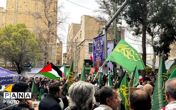 راهپیمایی پرشور مردم ولایتمدار شهرستان شهریار در روز جهانی قدس