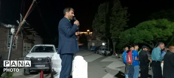 شکوه بصیرت  مردم ولایت مدار شهر بار برای دفاع از وطن 