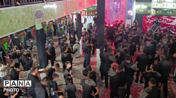 عزاداری هیات قمر بنی هاشم(ع) در روستای مومن آباد قم 