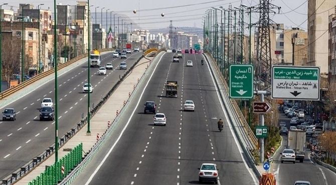 ترافیک عادی و روان در تمامی معابر و بزرگراه‌های پایتخت