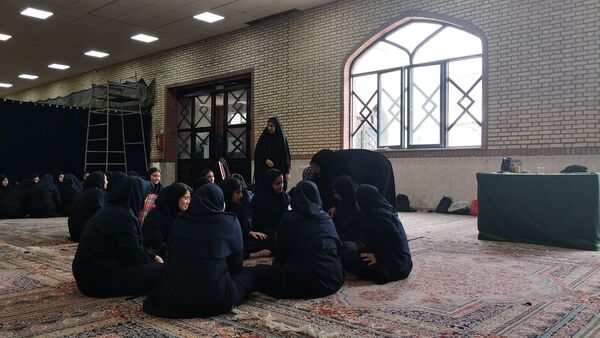 اردوی آمادگی دفاعی مدارس متوسطه دوم در کانون شهید سبحانی کرج 
