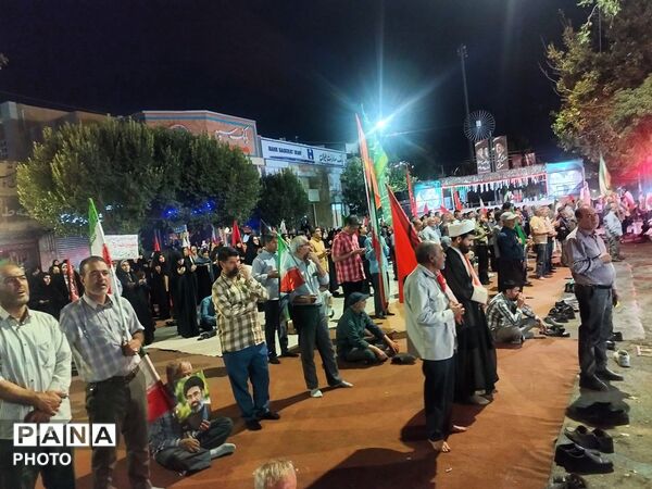 شکوه دلدادگی؛ موج جمعیت در اجتماع ۱۷۲ نیشابور