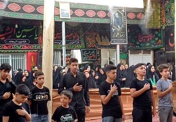 تجمع دختران و پسران حسینی در زرقان