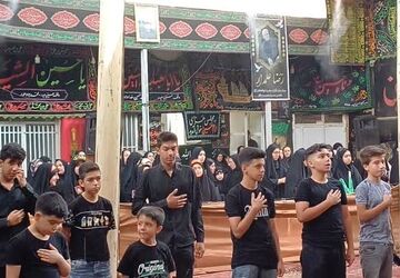 تجمع دختران و پسران حسینی در زرقان